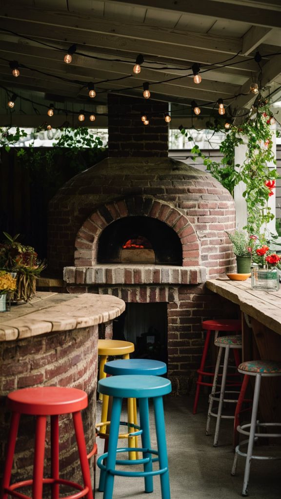 brick oven - outdoor kitchen ideas