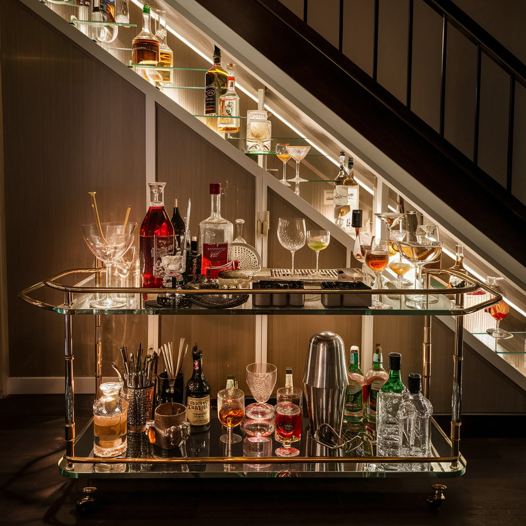 minibar marvel (under-stairs decor idea)