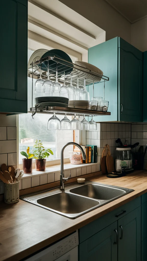 
ceiling-mounted-dish-drying-rack