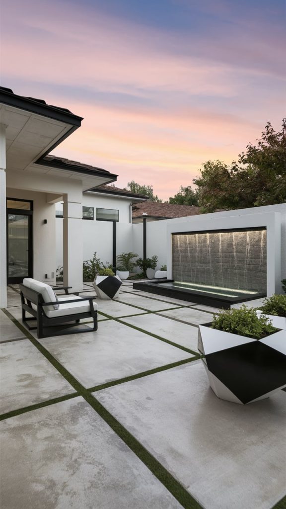 Modern Minimalist Retreat - backyard patio