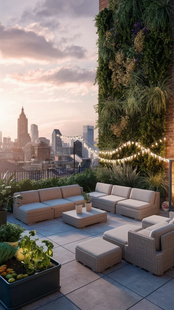 Backyard Patio - Urban Rooftop Escape