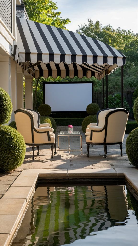 The Vintage Hollywood Glam Terrace - backyard patio