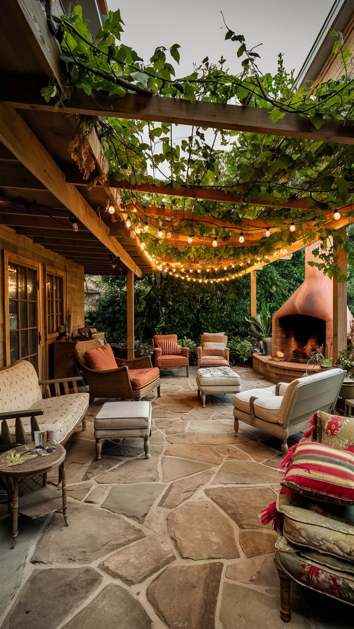 rustic retreat- backyard patio