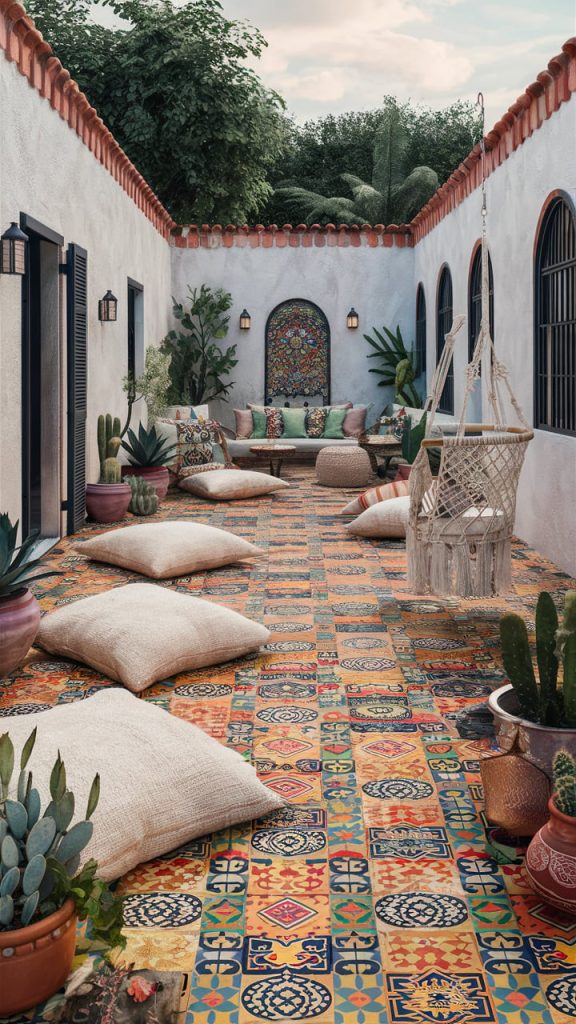 Bohemian Chic Lounge - backyard patio